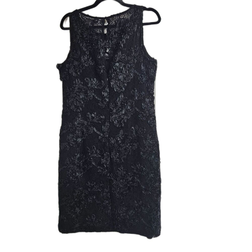 New Carmen Marc Valvo Lace Mini Dress Sz 14 Gothy Vampy coctail Dress